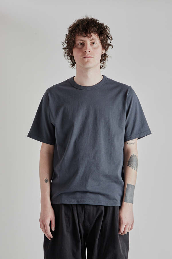 Jackman Lead Off T Shirt - Dark Blue Gray
