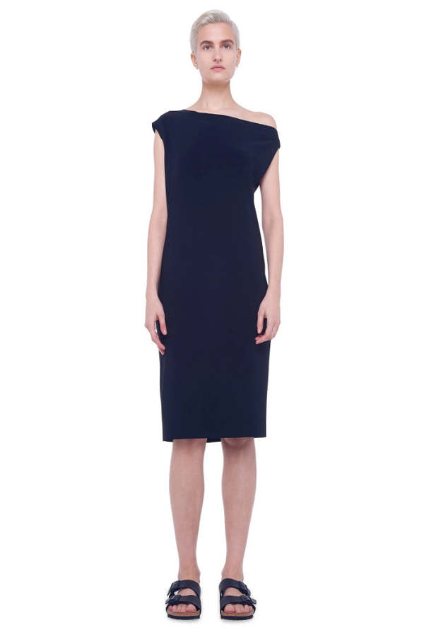 Norma Kamali Drop Shoulder Dress - Black
