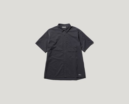 Nanga Nylon Tusser Open Collar Shirt - Grey | Garmentory
