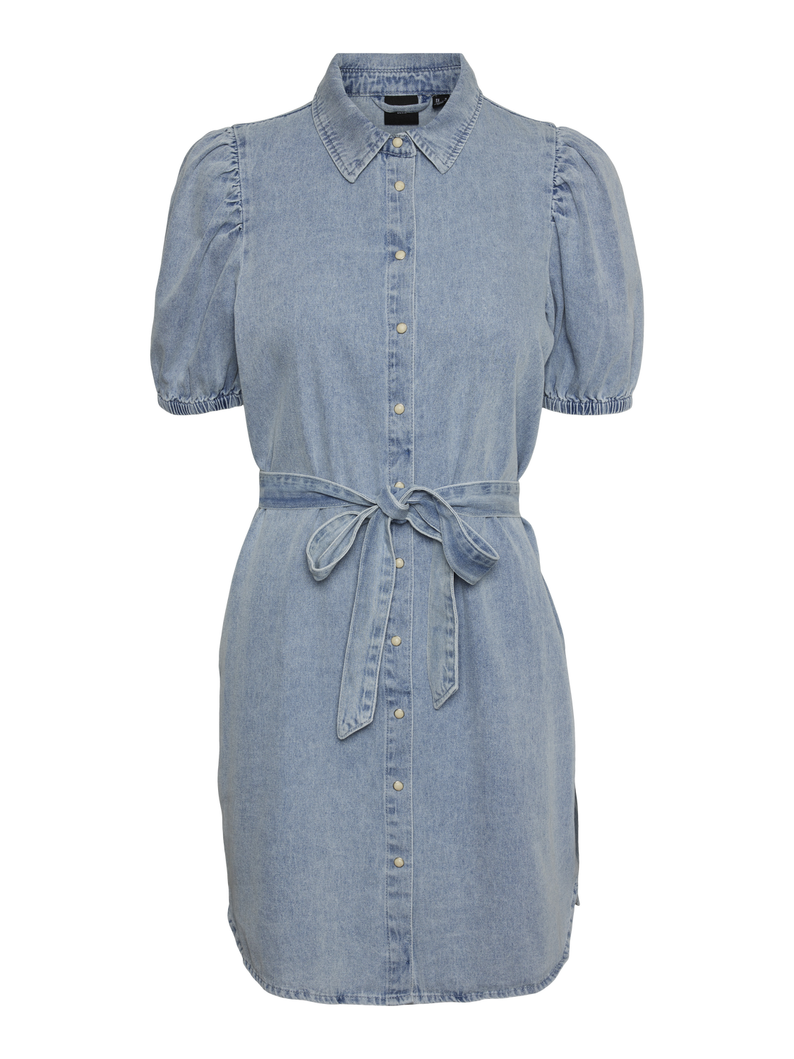 vero moda denim shirt dress VERO MODA Shirt Dress in Blue Denim
