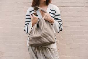 Naghedi Nomad Hobo Bag - Cashmere/Ecru | Garmentory