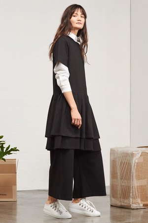Kowtow Building Block Pleated Skirt Dress Kowtow Building Block Pleated Skirt Dress
