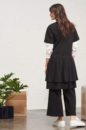 Kowtow Building Block Pleated Skirt Dress Kowtow Building Block Pleated Skirt Dress