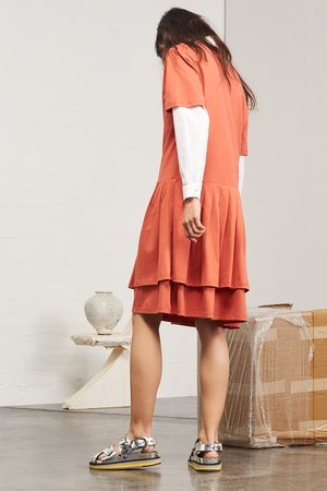 Kowtow Building Block Pleated Skirt Dress Kowtow Building Block Pleated Skirt Dress