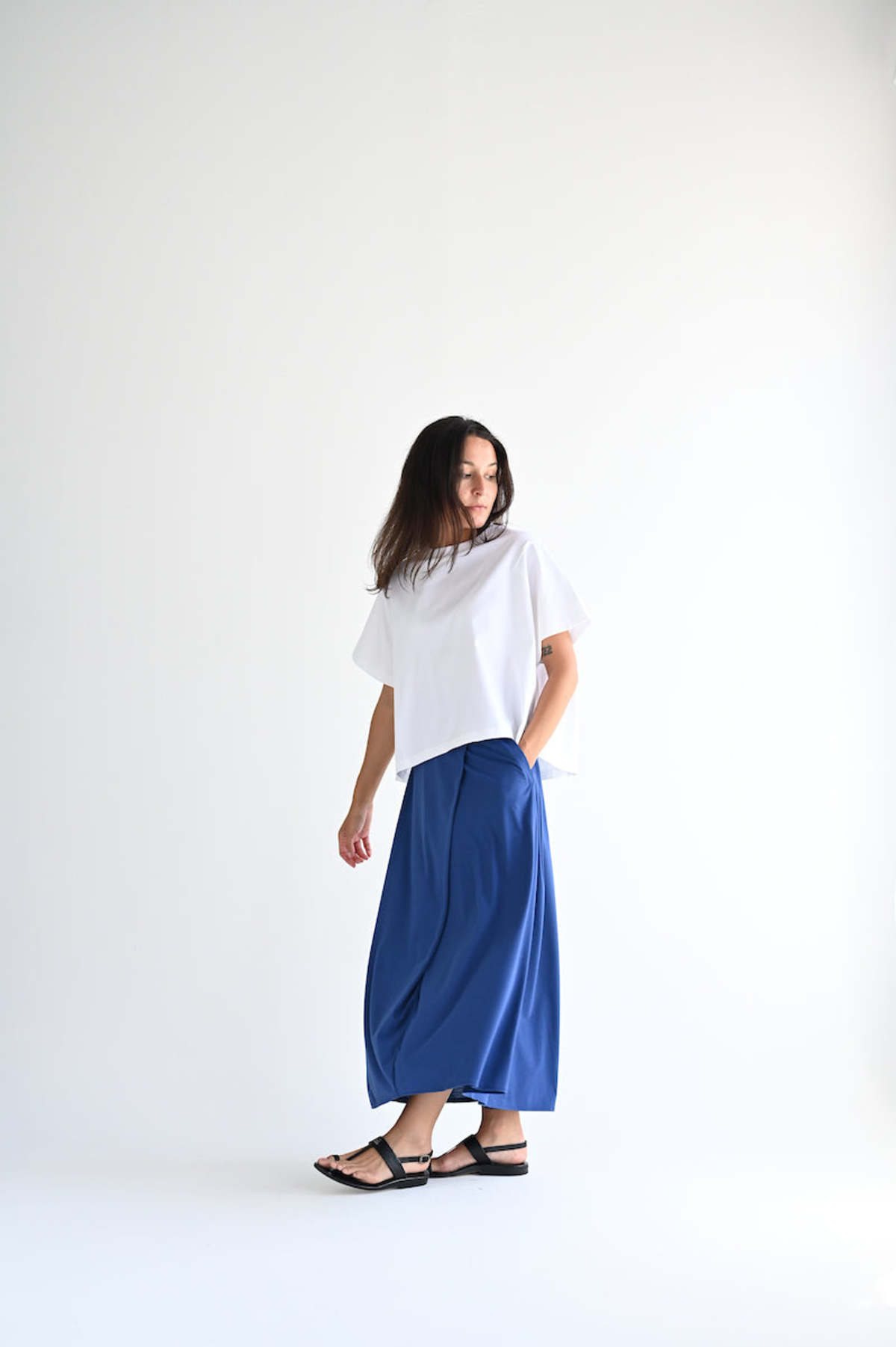 COG The Big Smoke Halo Semi Flare Skirt - Ultra Blue | Garmentory
