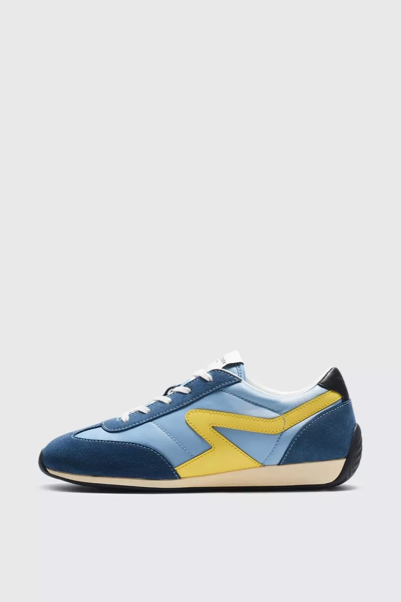 【関税込み】rag & bone ブルー Slim Retro Runner スニーカー Rag & Bone Retro Runner Slim sneaker - Denim Blue | Garmentory