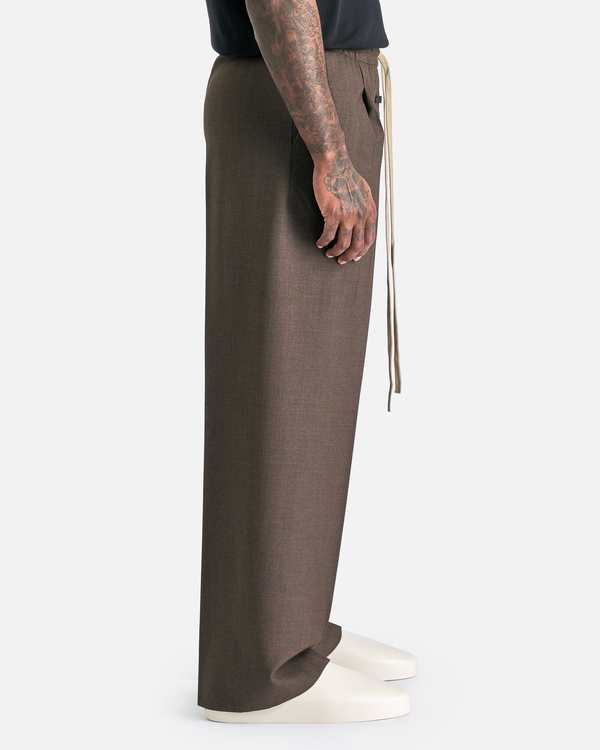 Fear of God Single Pleat Wide Leg Pant - Mocha | Garmentory