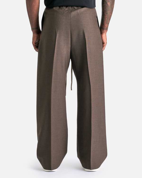 Fear of God Single Pleat Wide Leg Pant - Mocha | Garmentory