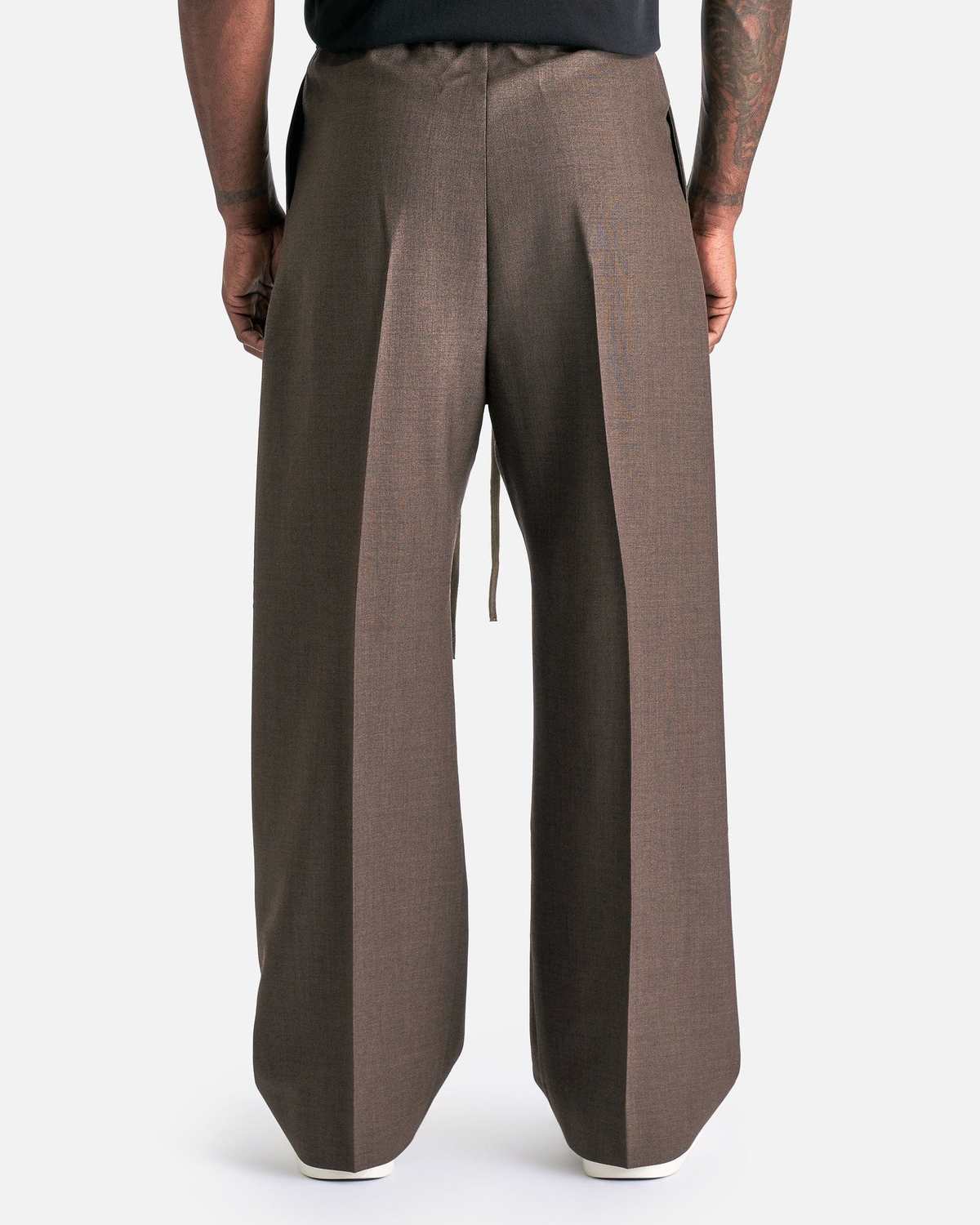 Fear of God Single Pleat Wide Leg Pant - Mocha | Garmentory