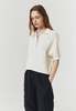 Dunst Collared Half Zip Knit - Soft Cream - Thumbnail 7