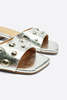 "INTENTIONALLY __________." SADIE METALLIC SLIDE - MERCURY - Thumbnail 5