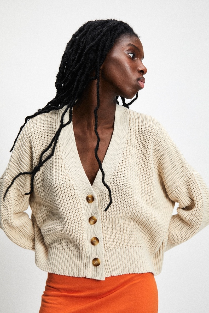 Rita Row Sclater Organic Cotton Cardigan - Beige