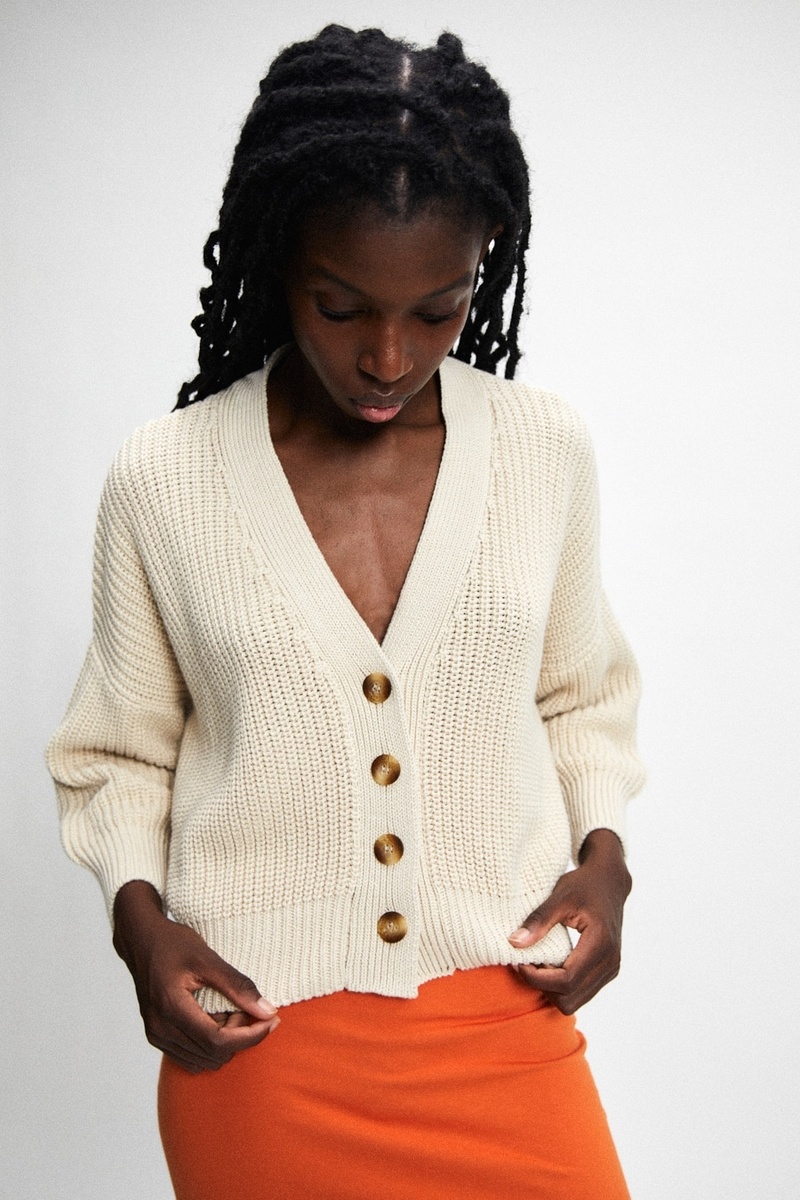 Rita Row Sclater Organic Cotton Cardigan - Beige