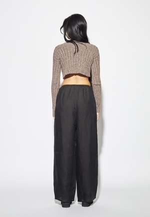 Baserange Macau Cardigan - Grey Brown Melange | Garmentory