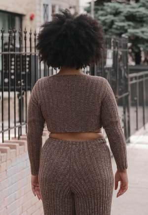 Baserange Macau Cardigan - Grey Brown Melange | Garmentory