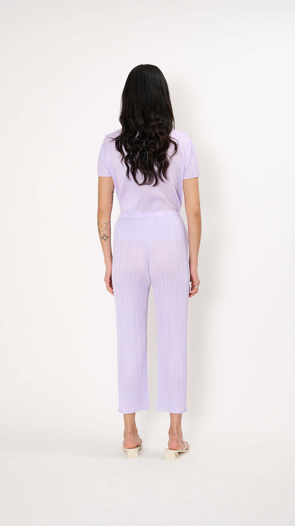 Pleats Please by Issey Miyake April Monthly Colors Pants - Purple Onion - Image 3 of 4