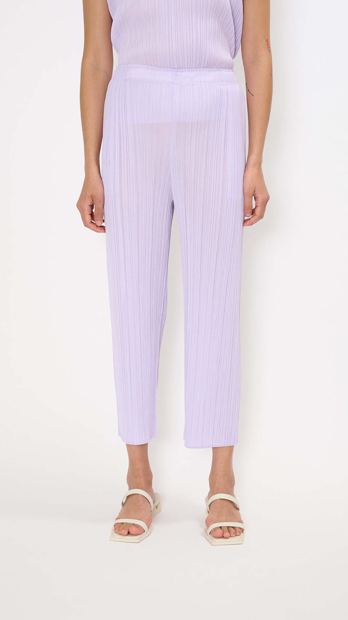 Pleats Please by Issey Miyake April Monthly Colors Pants - Purple Onion - Image 4 of 4