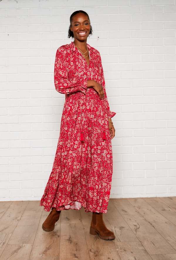 SIENNA MAXI BOW DRESS