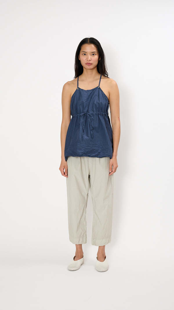 トップス ALBUM DI FAMIGLIA DRAWSTRING TANK TOP Drawstring-Tank-Top-TC-in-Navy