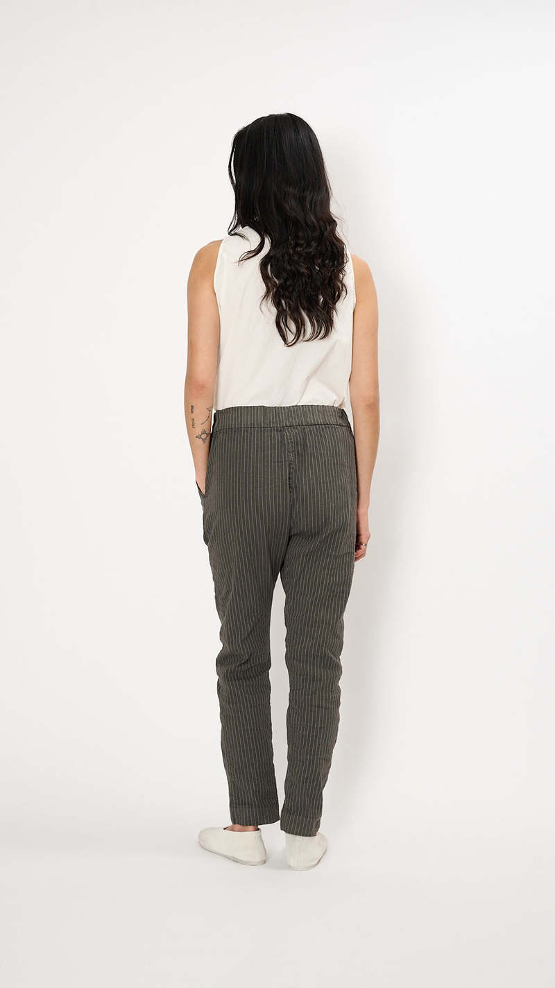 Album di Famiglia Pinstriped Slim Trouser - Antracite