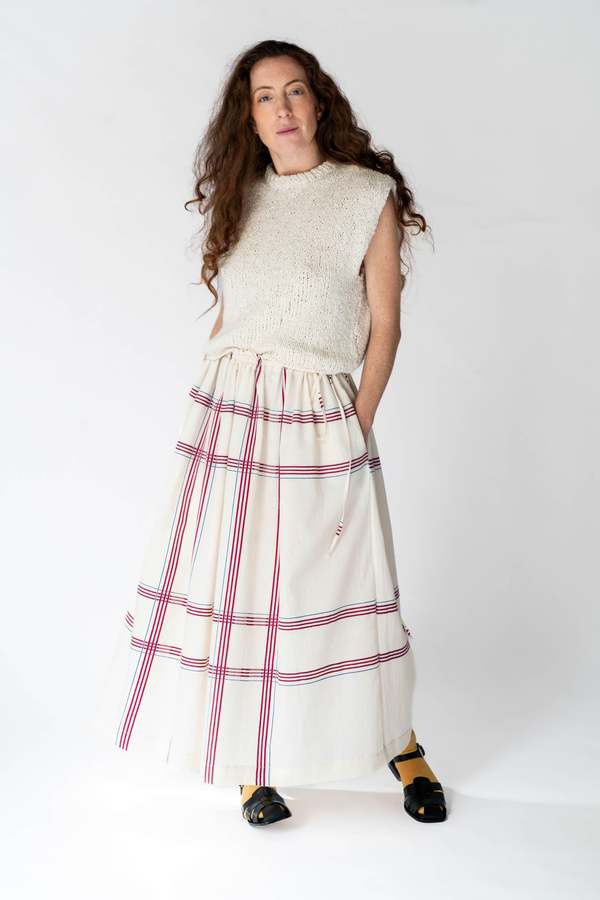 OUND NEREO HANDKERCHIEF SKIRT - white