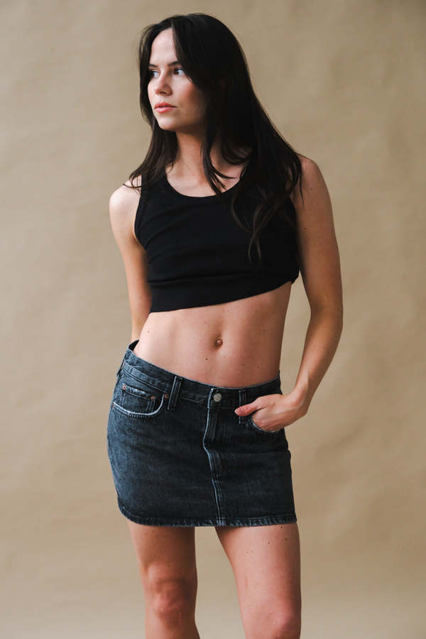 AGOLDE ALEK MINI SKIRT - DITCH