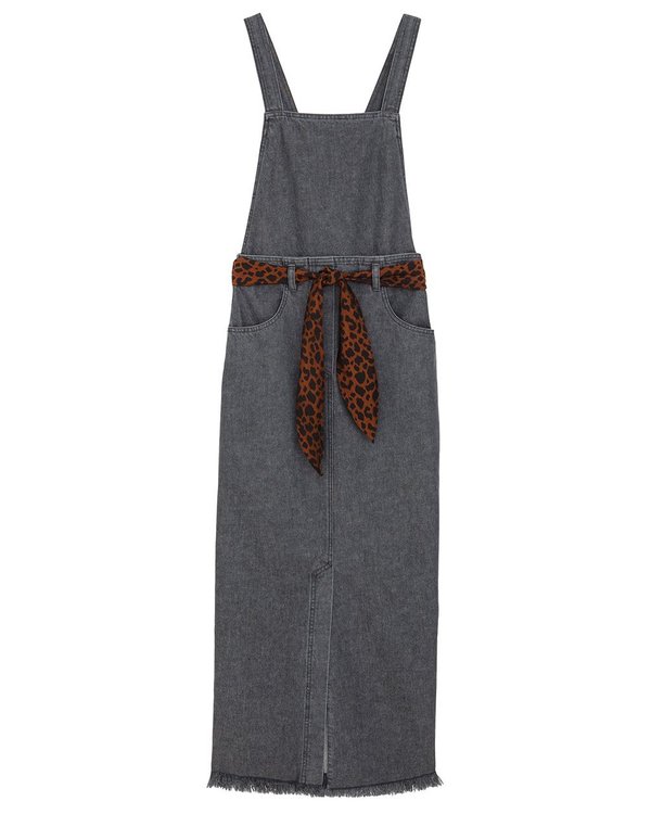 Nanushka Girl Convertible Dungaree Skirt - Off-black | Garmentory