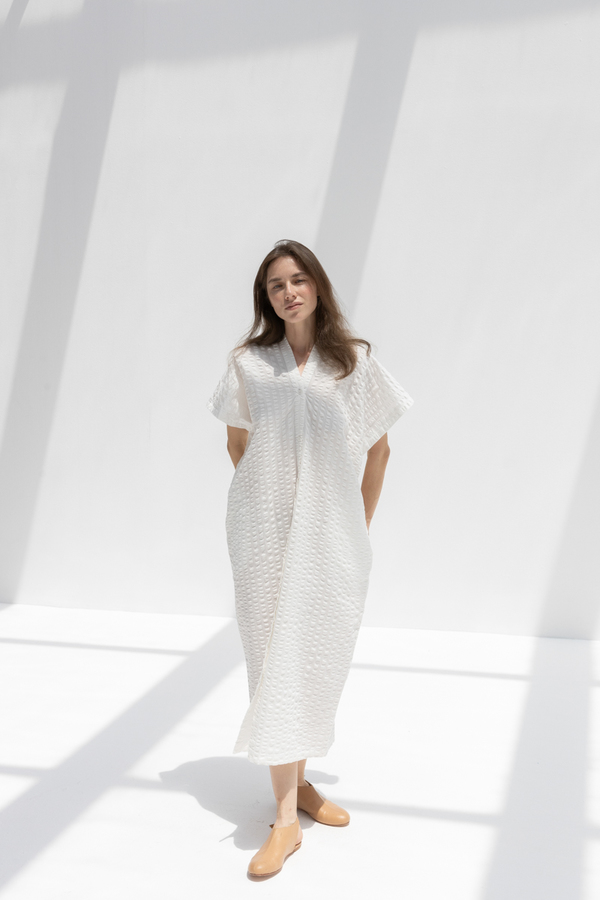 Black Crane Origami Dress - White | Garmentory