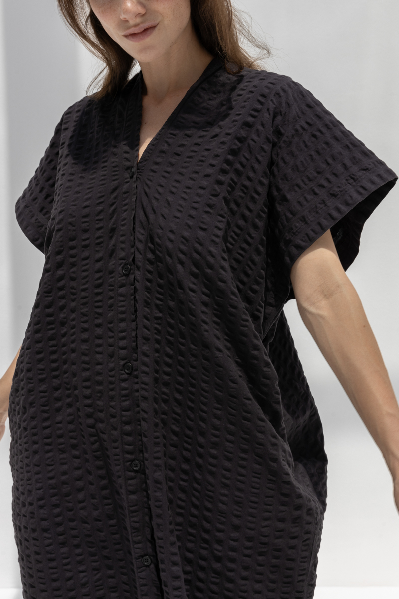 Black Crane Origami Dress - Ink Black Black Crane Origami Dress - Ink Black