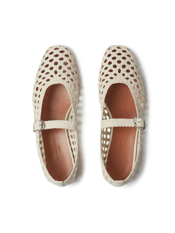 LE MONDE BÉRYL メリージェーンシューズ 36 LE MONDE BERYL Metallic leather Mary Jane flats | NET-A-PORTER