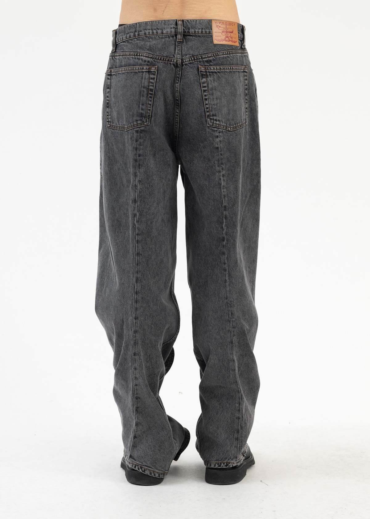 Y/project VINTAGE EVERGREEN BANANA JEANS - gray | Garmentory