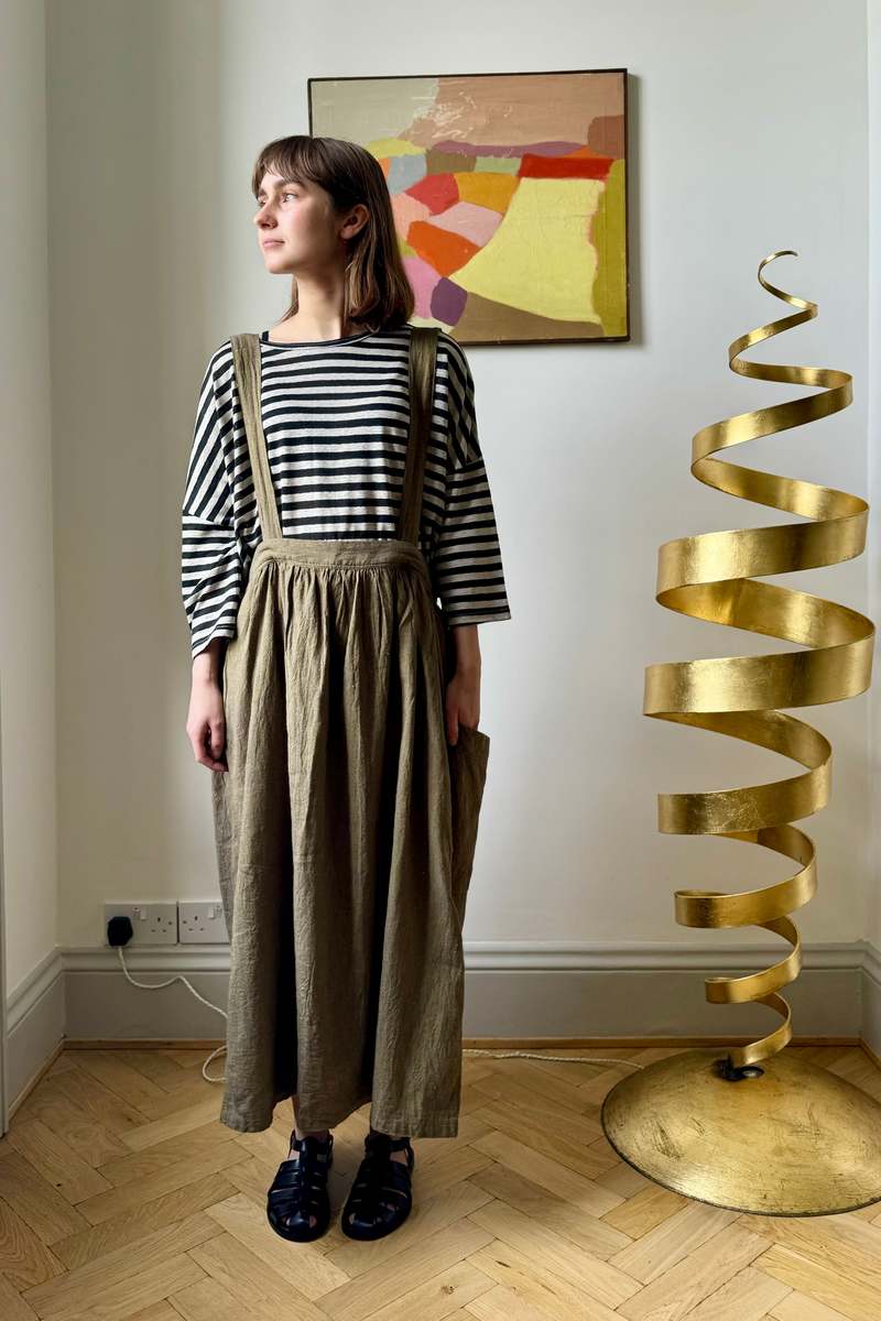 ICHI ANTIQUITES Herringbone Wrap Skirt - Charcoal | Garmentory