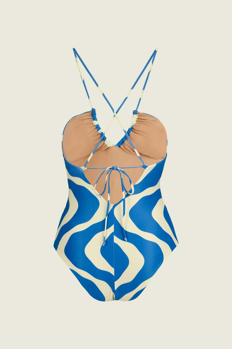 OAS Blue Rippling Iodio Bathing Suit - Blue