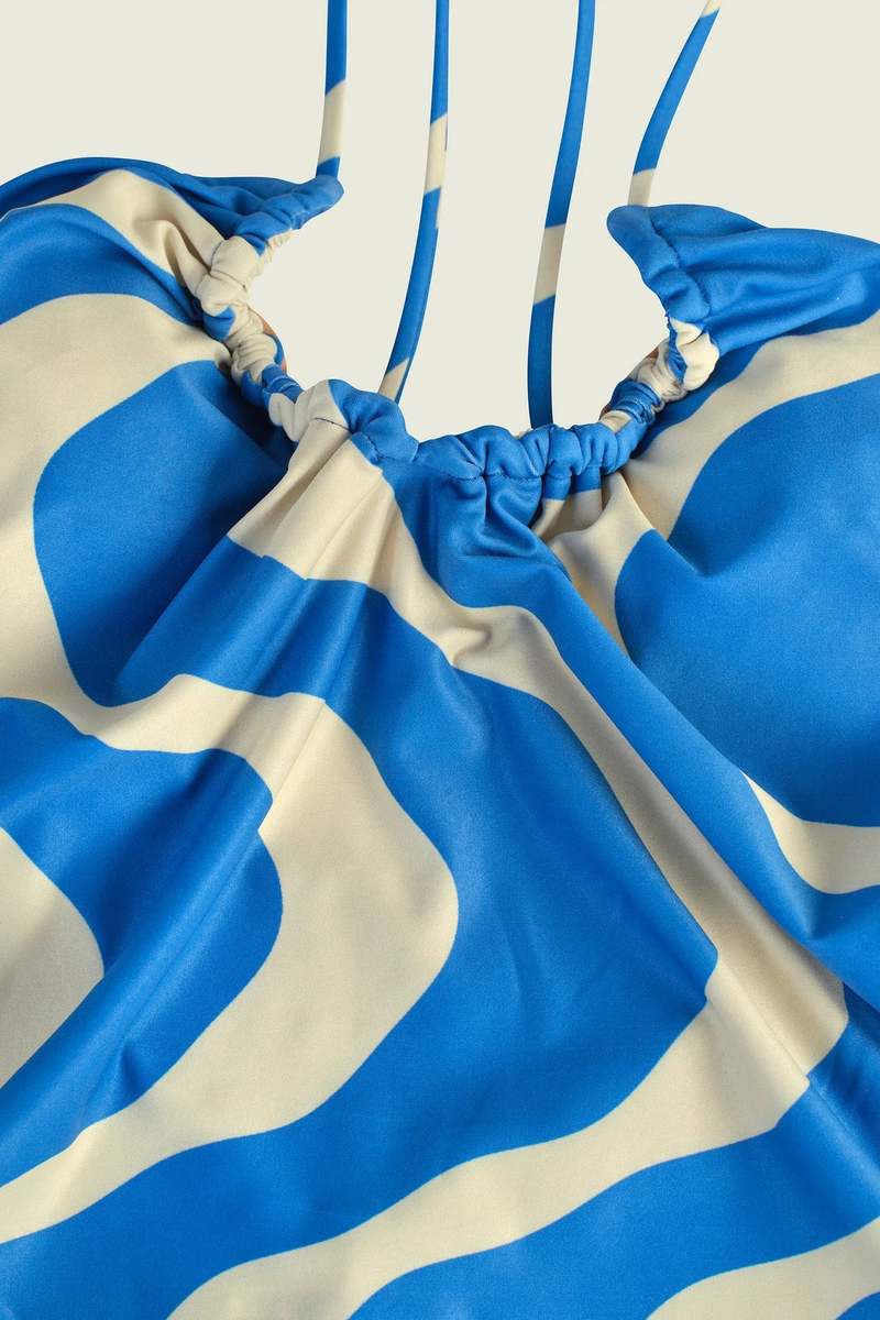 OAS Blue Rippling Iodio Bathing Suit - Blue