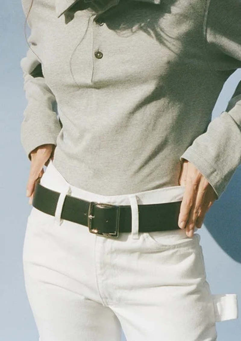 Maryam Nassir Zadeh Pablo Belt - Black Calf | Garmentory
