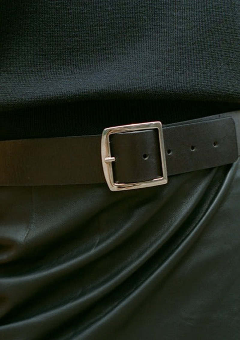 Maryam Nassir Zadeh Pablo Belt - Black Calf