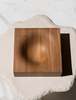 CristaSeya Handturned Vide Poche Afrormosia Solid Natural Wood Bowl - Brown - Thumbnail 4