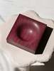 CristaSeya Handturned Vide Poche Amaranth Solid Wood Bowl - Beet Red - Thumbnail 2