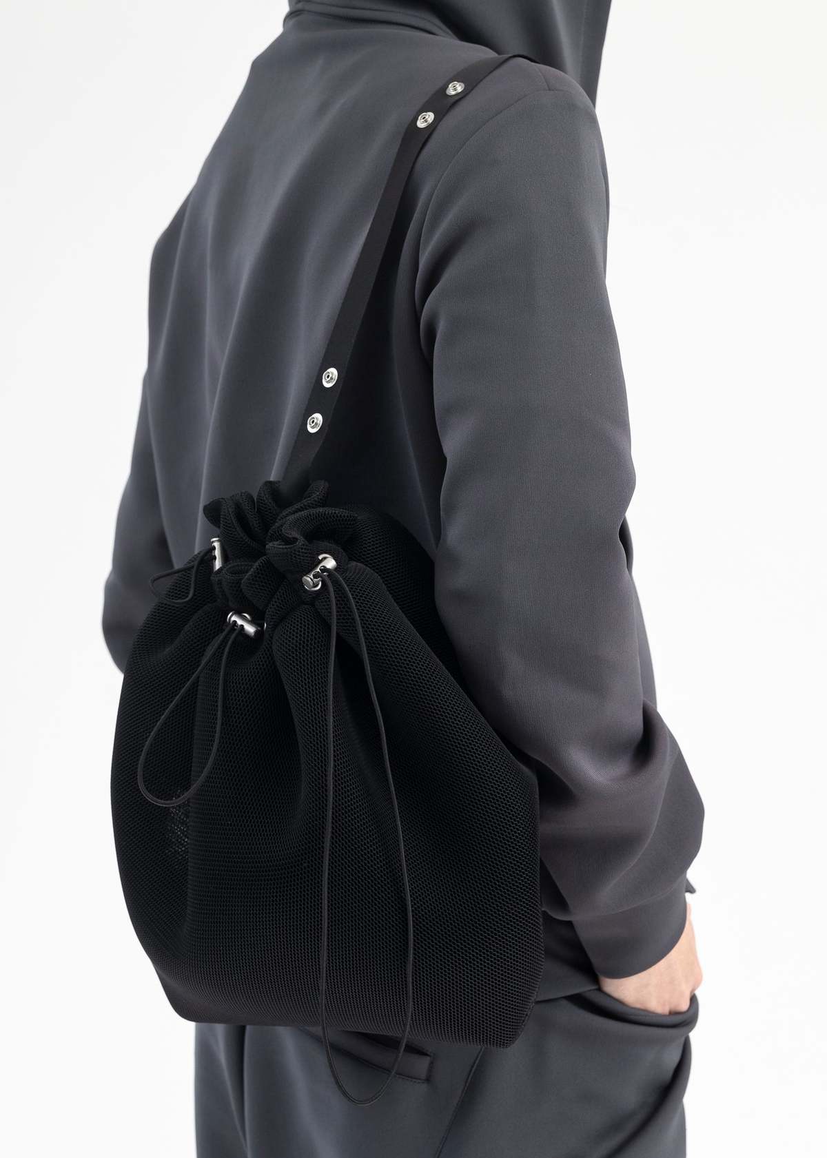 Omar Afridi FILTER MESH POUCH - BLACK | Garmentory