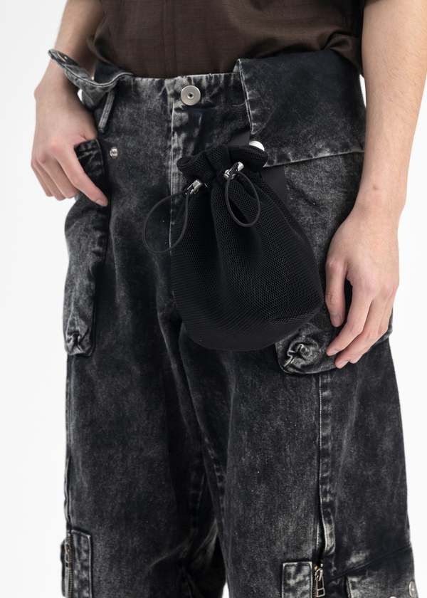 Omar Afridi FILTER MESH POUCH - BLACK | Garmentory
