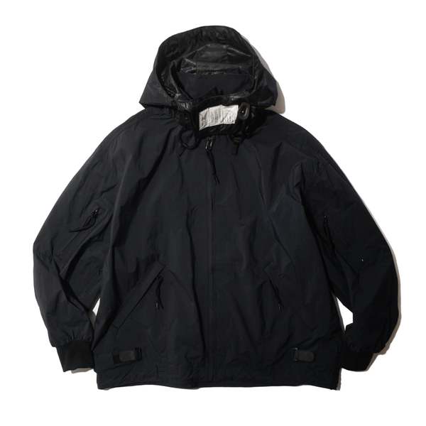 n-hoolywood BLOUSON W/ REMOVABLE HOOD - BLACK | Garmentory