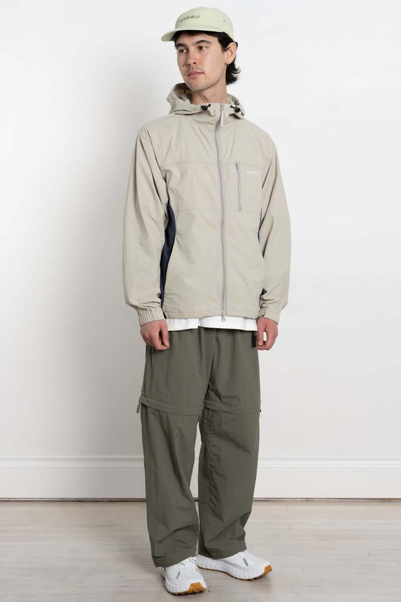 Gramicci Softshell Nylon Hooded Jacket - Stone Grey | Garmentory