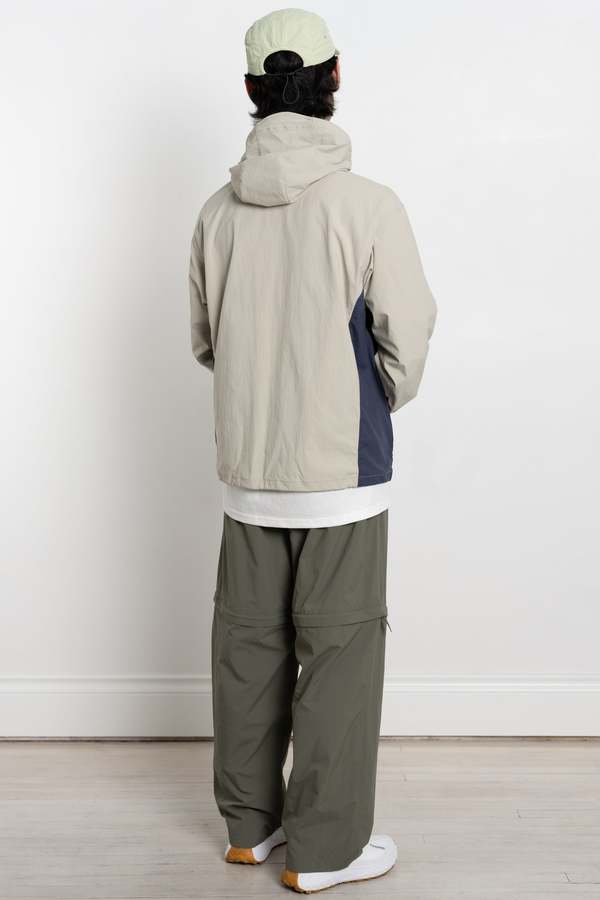 Gramicci Softshell Nylon Hooded Jacket - Stone Grey | Garmentory