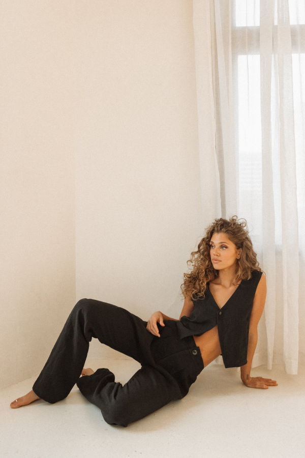 Slate Wearables The Ballina Trouser - Black