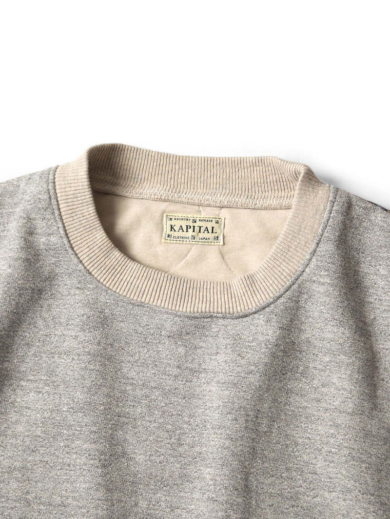 Kapital キャピタルスウェット マリア Maria Sweatshirt KAPITAL Peckish Maria Cotton-Jersey and Quilted Shell