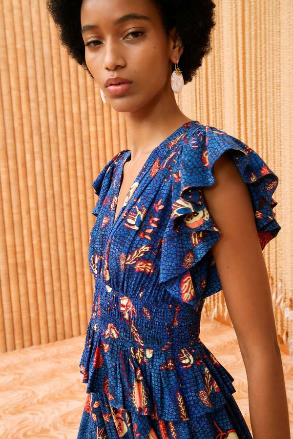 Ulla Johnson Brielle Dress - Blue Dahlia | Garmentory