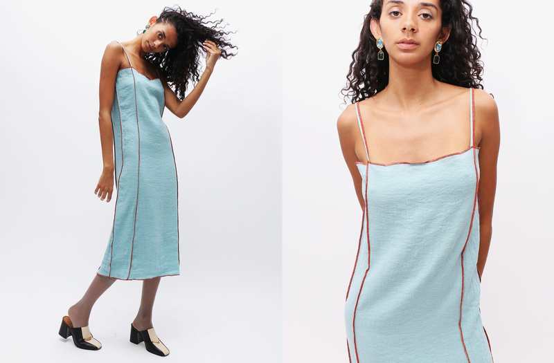「gg0909」baserange shok dress Baserange ~ Grey Shok Slip Dress | MAIMOUN