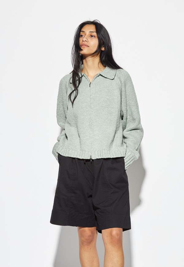 Morgan Dual Zip Cardigan Seafoam | Garmentory