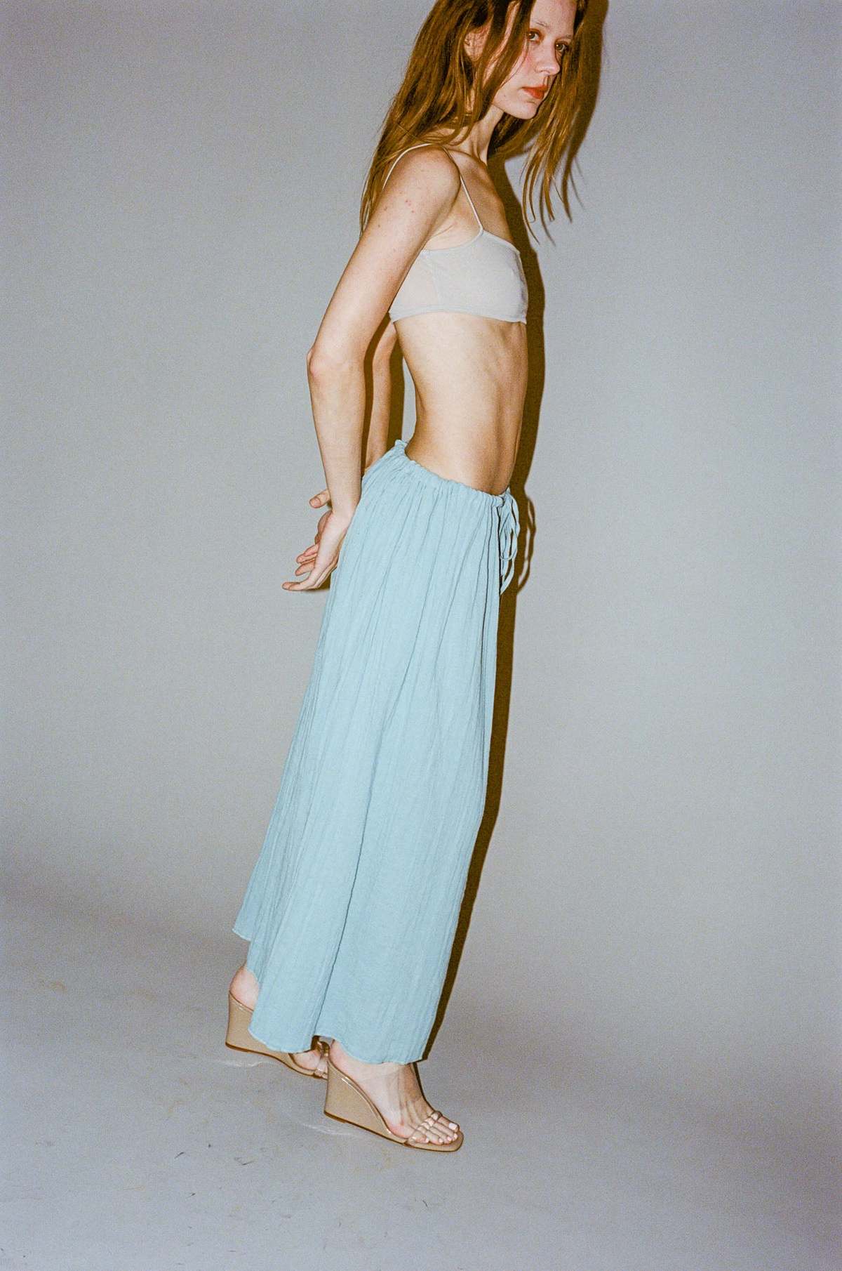 【Baserange】 brig skirt BLUE Sサイズ Baserange】 brig skirt BLUE Sサイズ - メルカリ