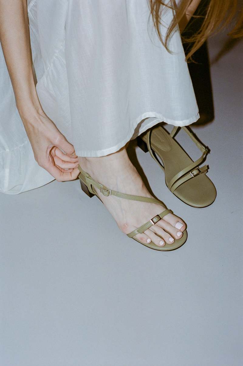 Paloma Wool Mara Sandal - Olive | Garmentory